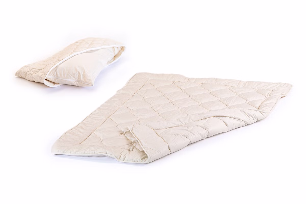 Set Decke mit Kissen Schurwolle, bionik Set Decke mit Kissen Schurwolle, bionik