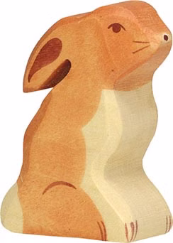Holz Spielfigur Hase sitzend von Holztiger Holz Spielfigur Hase sitzend von Holztiger