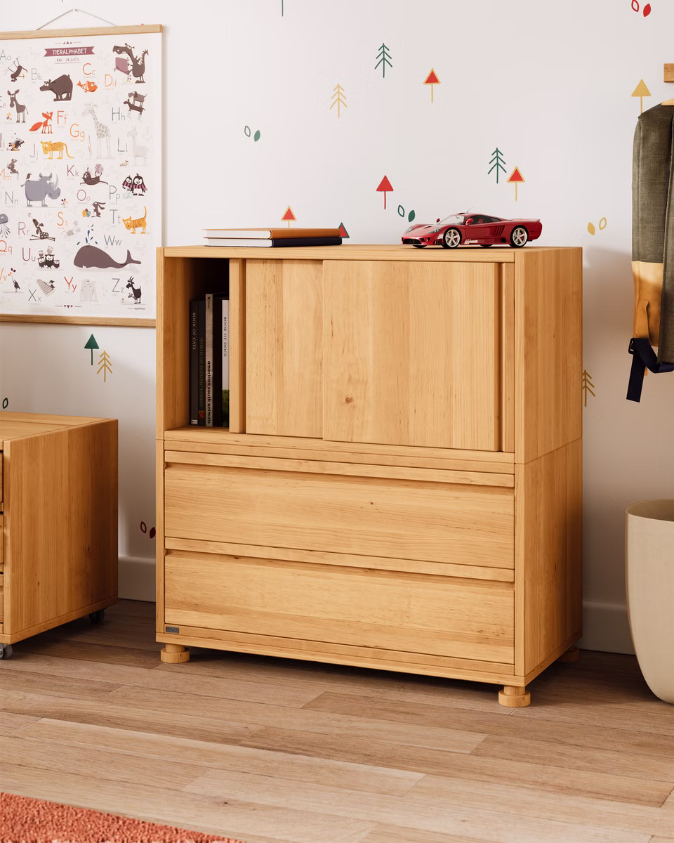 Set Laura Kommode mit Schiebetüren und Schubladen Set Laura Kommode mit Schiebetüren und Schubladen sb