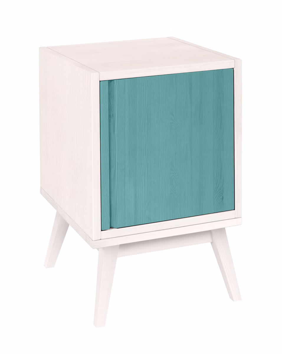 Laura Retro Nachttisch mit Tür, Höhe 62 cm Laura Retro Nachttisch mit Tür, Höhe 62 cm