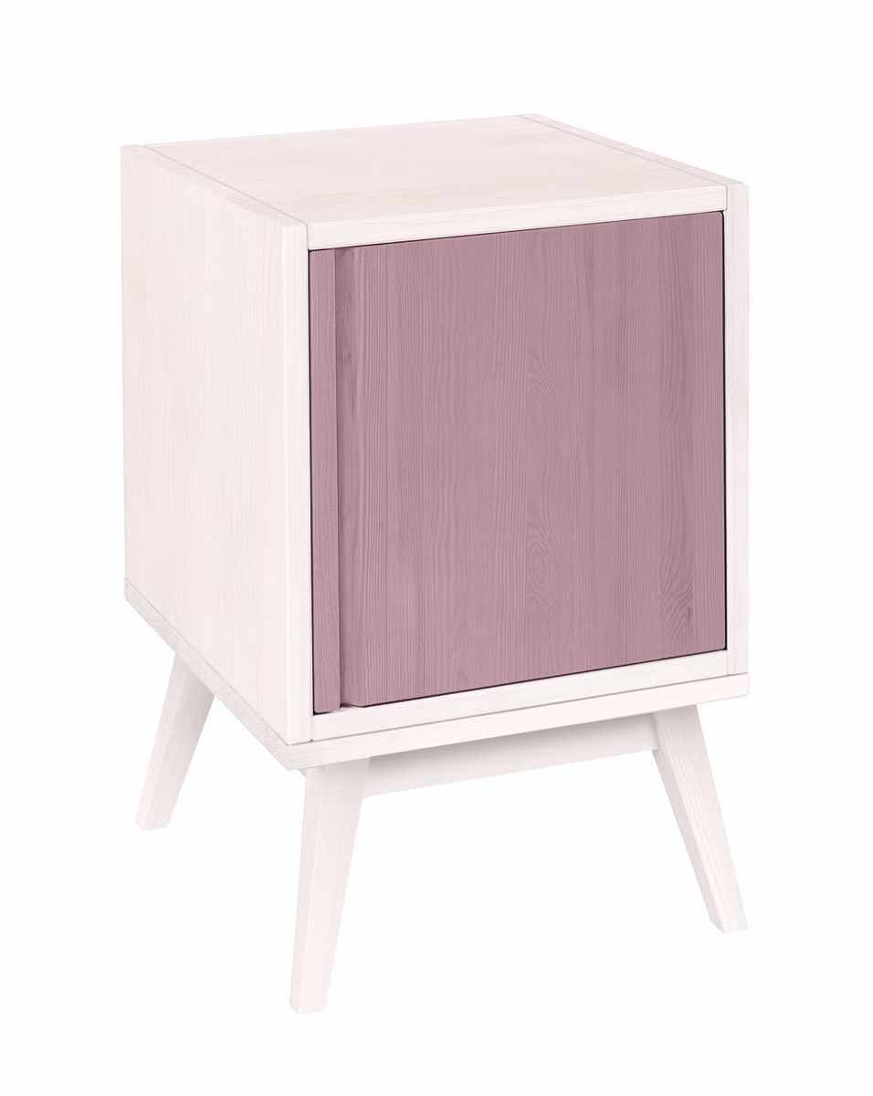 Laura Retro Nachttisch mit Tür, Höhe 62 cm Laura Retro Nachttisch mit Tür, Höhe 62 cm