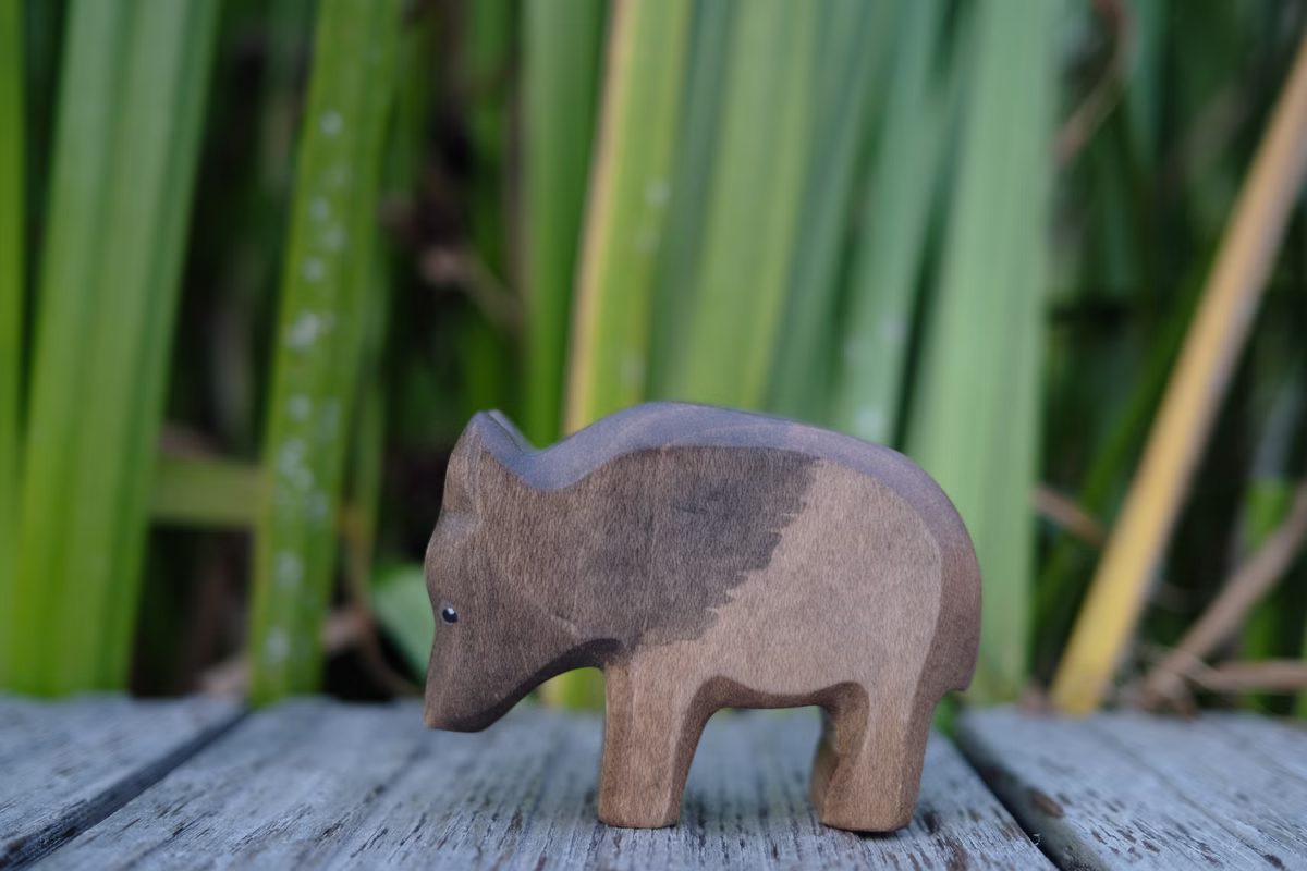 Holzfigur Wildschwein Bache Holzfigur Wildschwein Bache sb cc