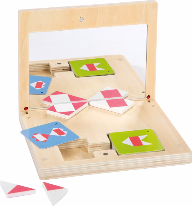 Symmetriespiel mit Spiegel Symmetriespiel mit Spiegel