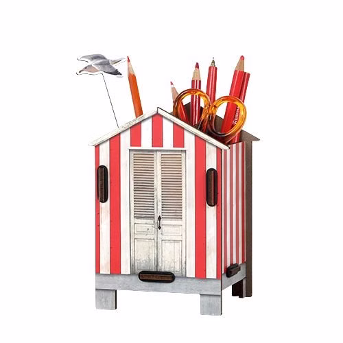 Stiftebox Strandhaus rot Stiftebox Strandhaus rot