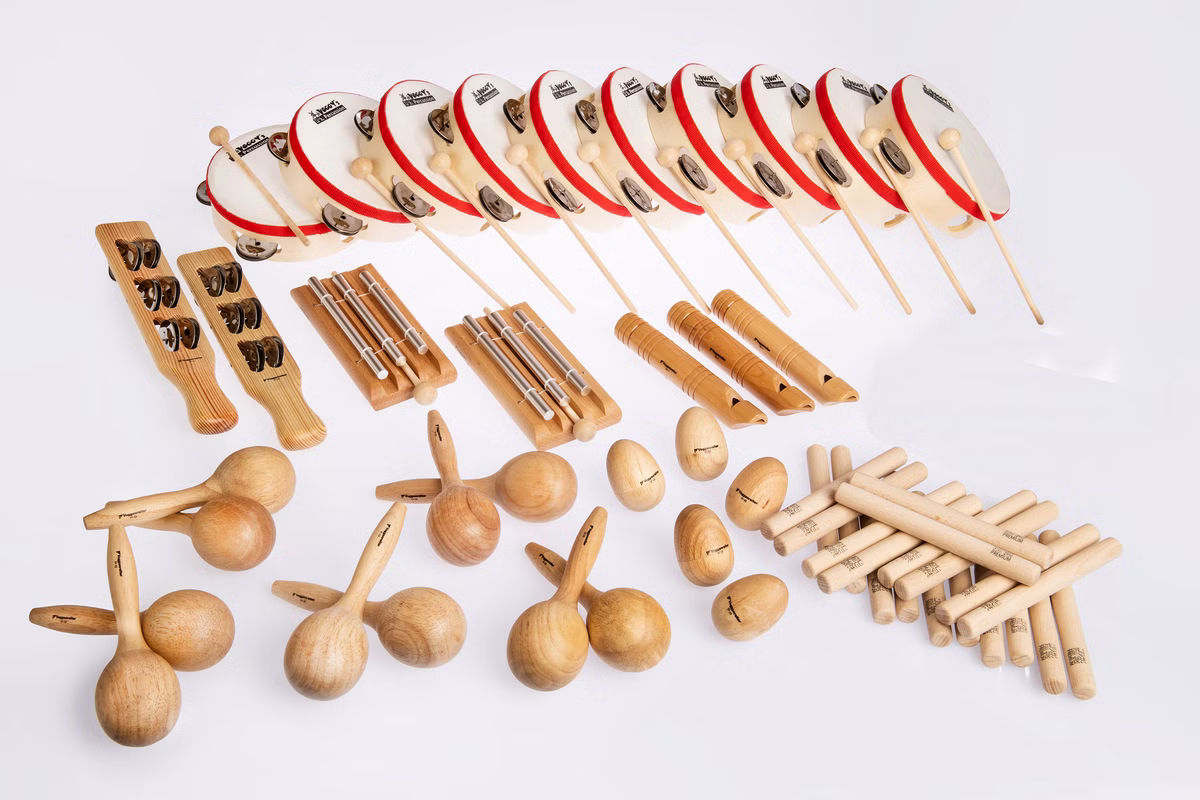 Holz-Percussion-Set für Kindergärten Holz-Percussion-Set für Kindergärten