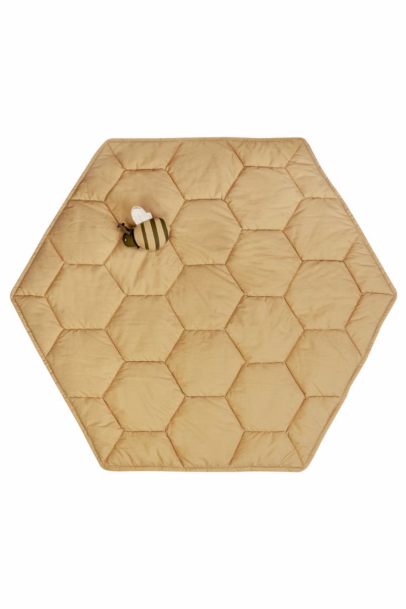 Spielmatte Honigwabe mit Bienenrassel Spielmatte Honigwabe mit Bienenrassel sb