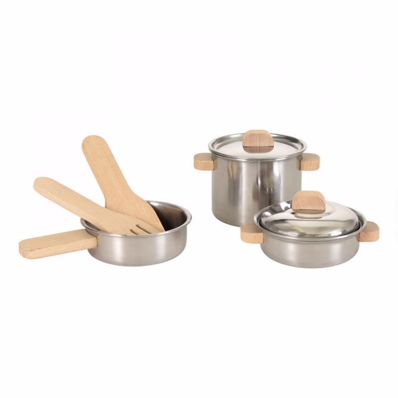 Topfset mit Holzgriffen Topfset mit Holzgriffen sb