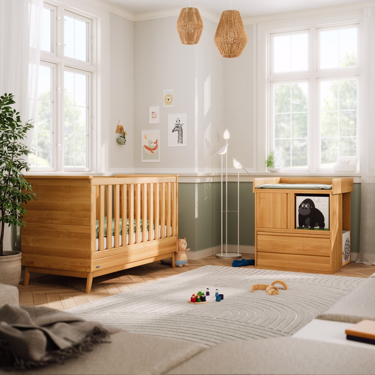 Starter-Set Laura Babybett und Wickeltisch Starter-Set Laura Babybett und Wickeltisch sb