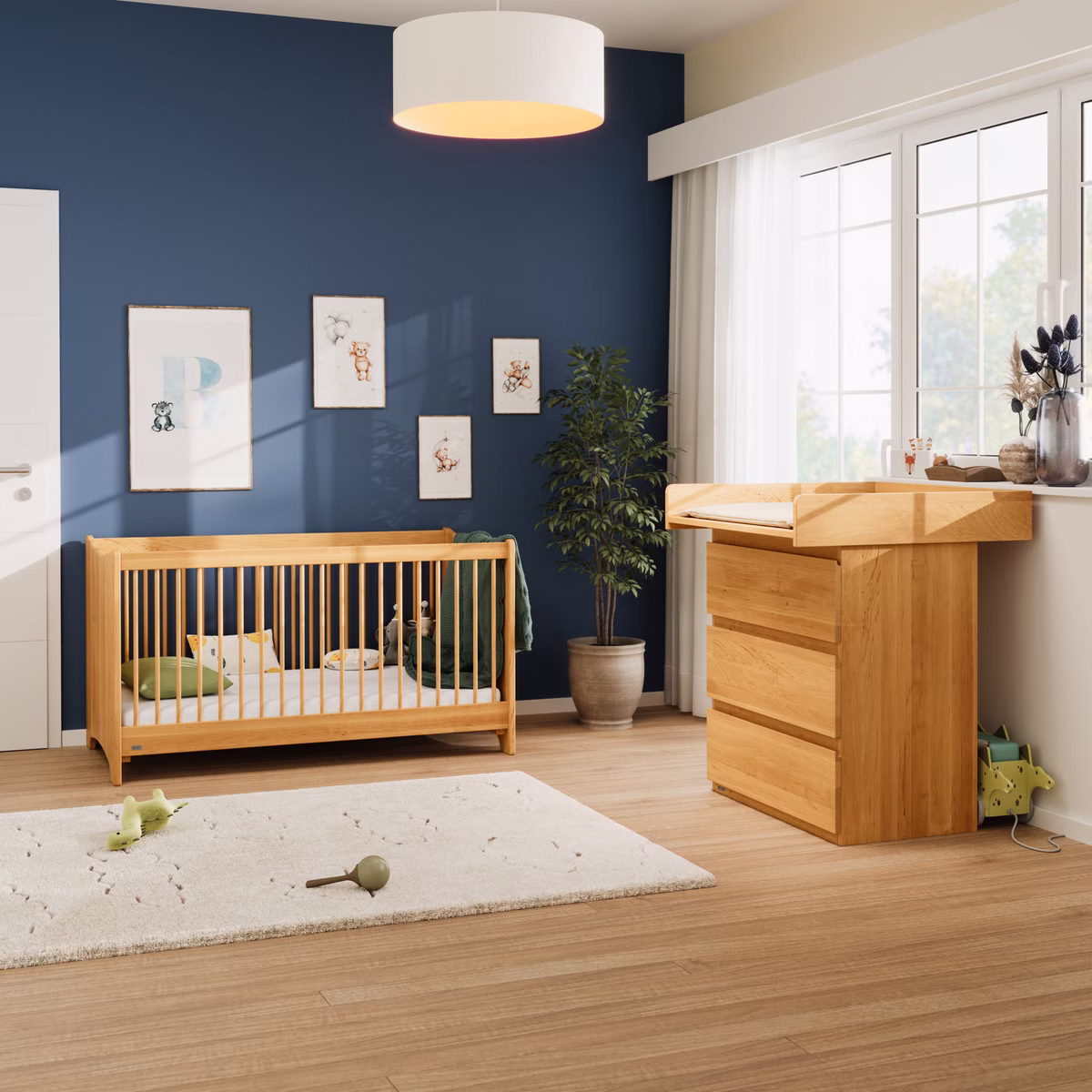 Starter-Set Finn Babybett und Wickelkommode Starter-Set Finn Babybett und Wickelkommode sb