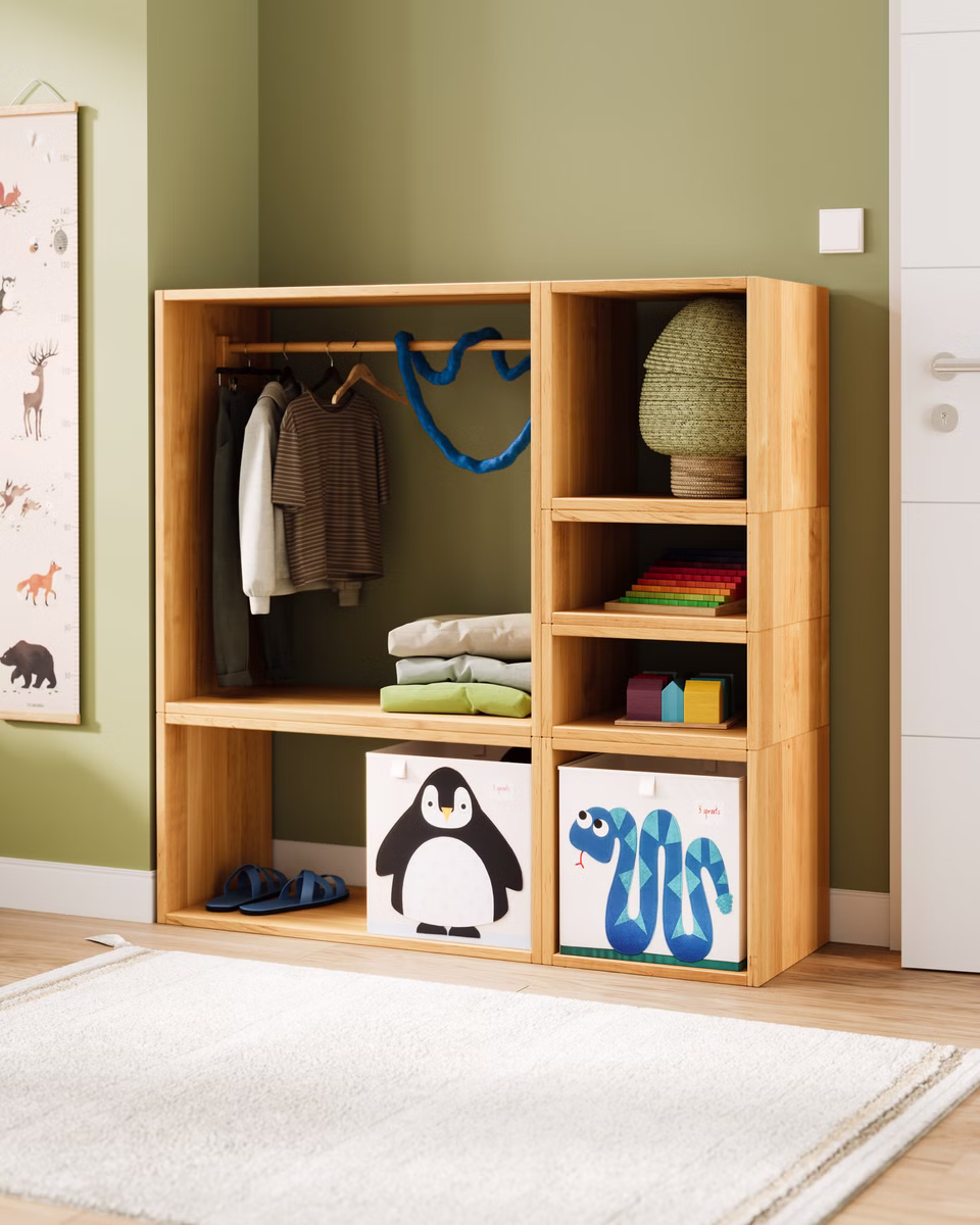 Laura Set offener Kinder-Kleiderschrank und Raumteiler Laura Set offener Kinder-Kleiderschrank und Raumteiler sb