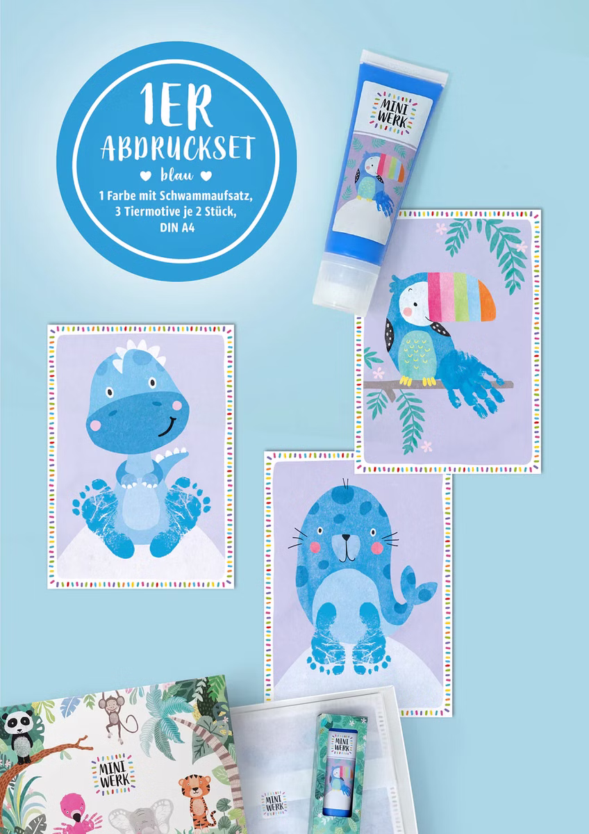 1er Baby Abdruckset Blau 1er Baby Abdruckset Blau