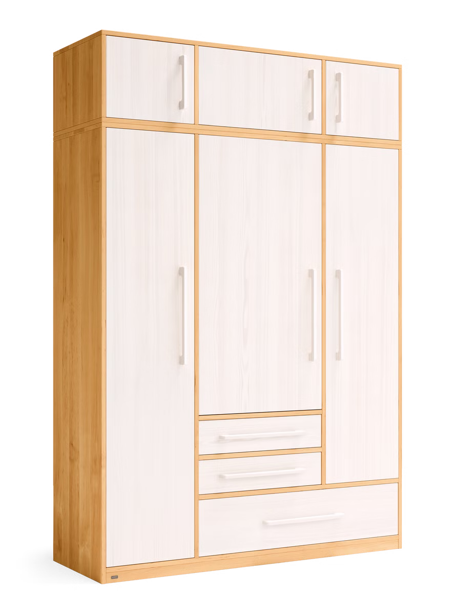 Henry Kleiderschrank 3-türig mit Aufsatz Henry Kleiderschrank 3-türig mit Aufsatz