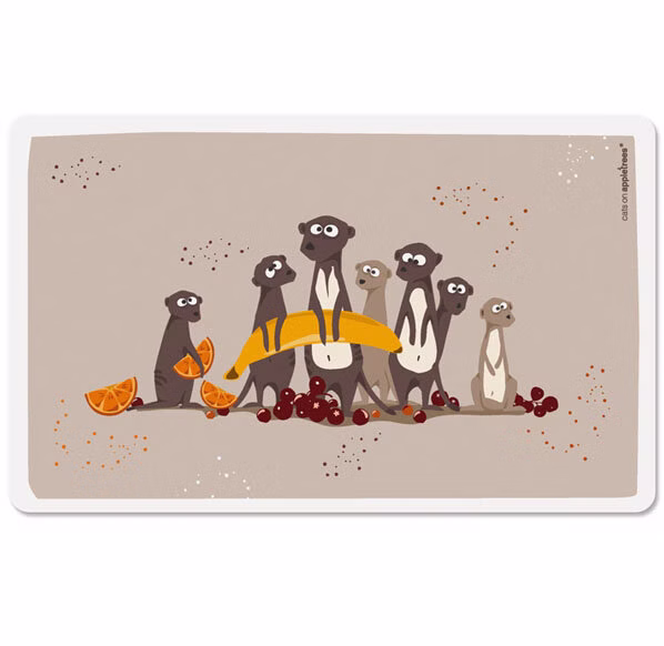 Frühstücksbrettchen Erdmännchen Frühstücksbrettchen Erdmännchen