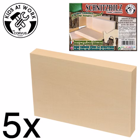 5er Set Schnitzholz A6 5er Set Schnitzholz A6
