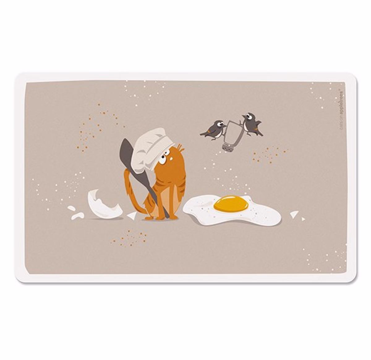 Set Frühstücksbrettchen mit Tasse Katze Set Frühstücksbrettchen mit Tasse Katze