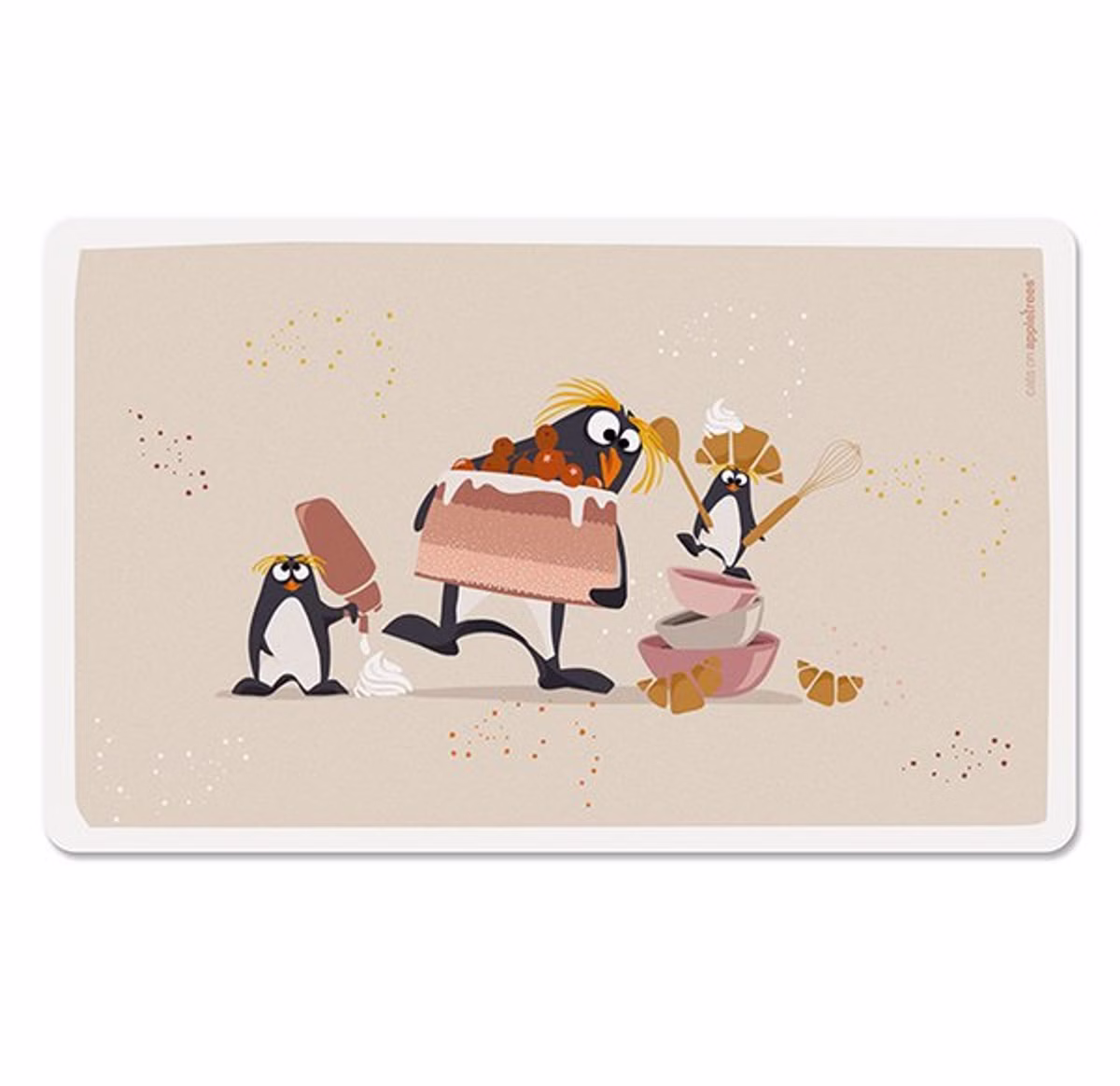 Set Frühstücksbrettchen mit Tasse Pinguin Set Frühstücksbrettchen mit Tasse Pinguin