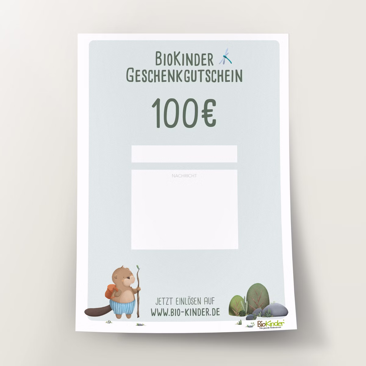 Geschenkgutschein zum Ausdrucken, 100 € Geschenkgutschein zum Ausdrucken, 100 €