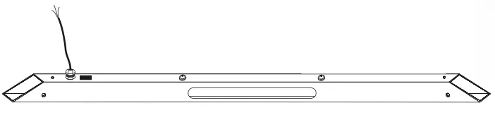 LED-Leuchte, die in die Struktur integriert ist, als Zeichnung
