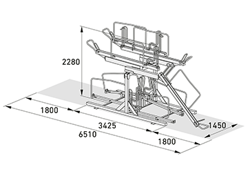 Fahrradparker Abmessungen