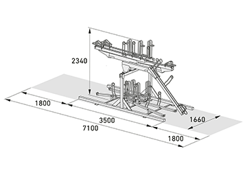 Fahrradparker Abmessungen