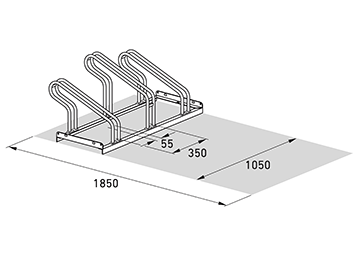 Fahrradparker Abmessungen