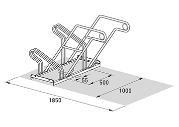 Fahrradparker Abmessungen
