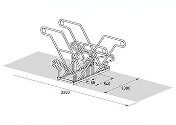 Fahrradparker Abmessungen