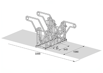 Fahrradparker Abmessungen