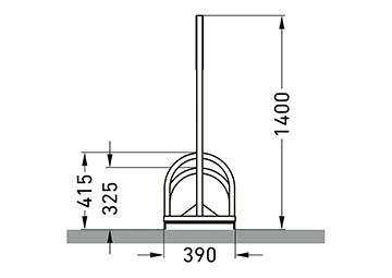 Werbefahrradständer