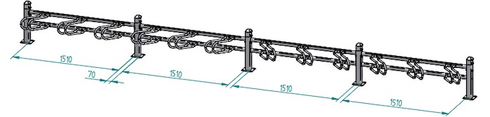 Baismodul Fahrradständer mit Erweiterungen