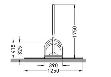 Werbefahrradständer
