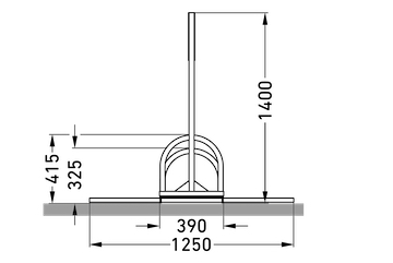 Werbefahrradständer