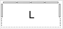 Icon für das Modell mit 4 Rückenwänden und je einem Seitenelement