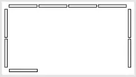 Schema für das Modell L mit einer Windschutzwand links