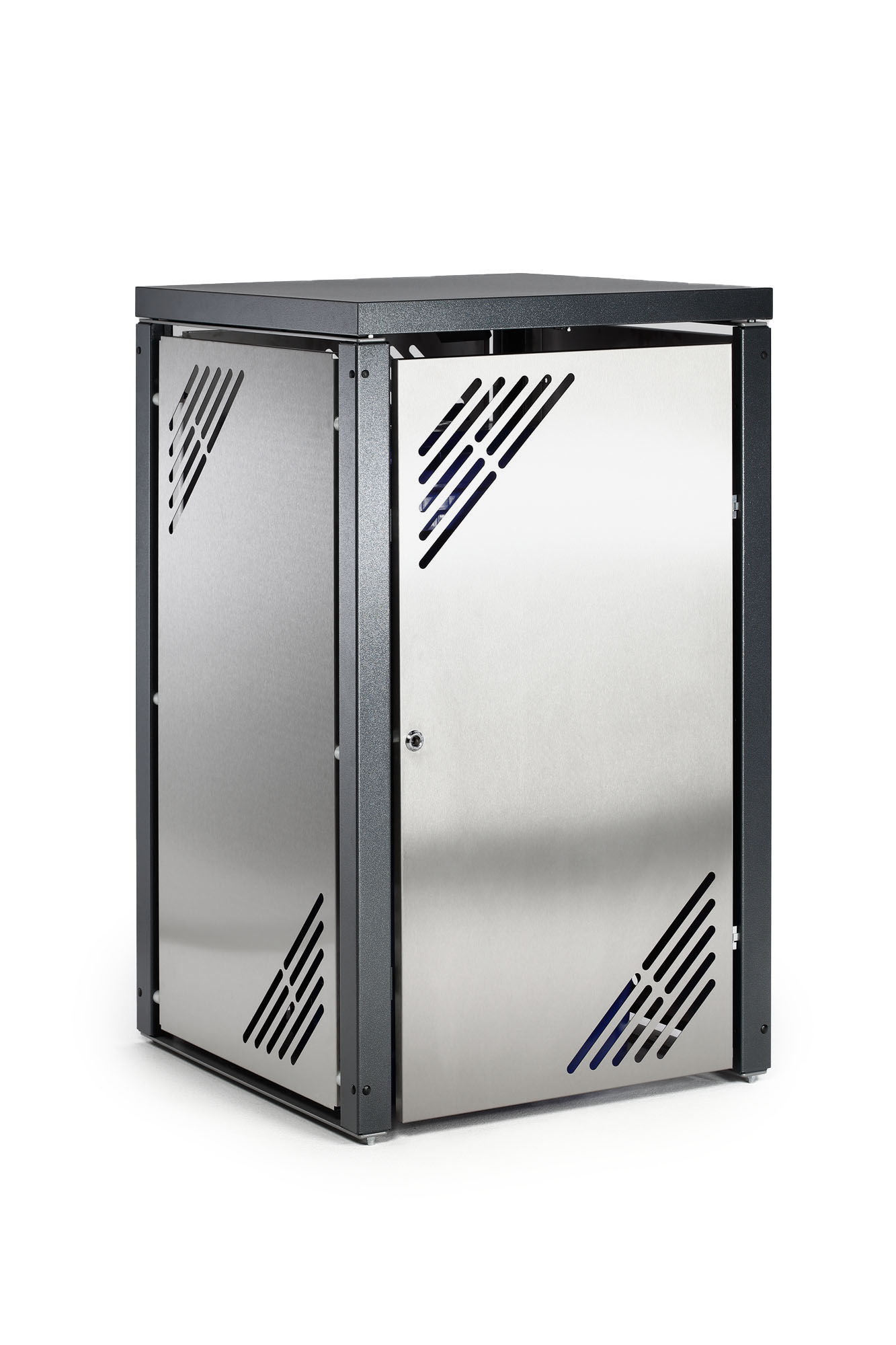 Mülltonnen Schloss 304 Edelstahl - 49cm Deckelschloss Gegen Tiere & Waschbären