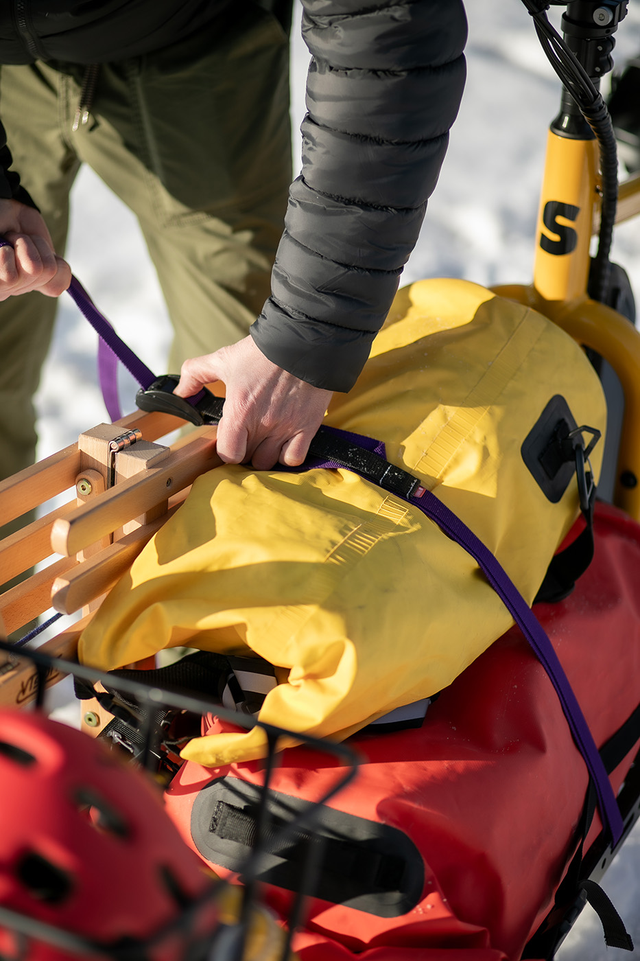 ...auf der Cargoplatte von Super Mighty