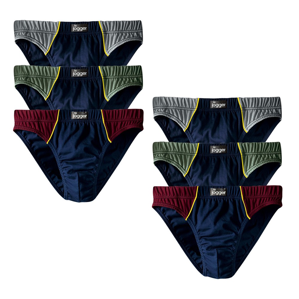 LE JOGGER ® Slips, 6 er Vorteilspack, Sparpack, Herren Unterhosen, Neu