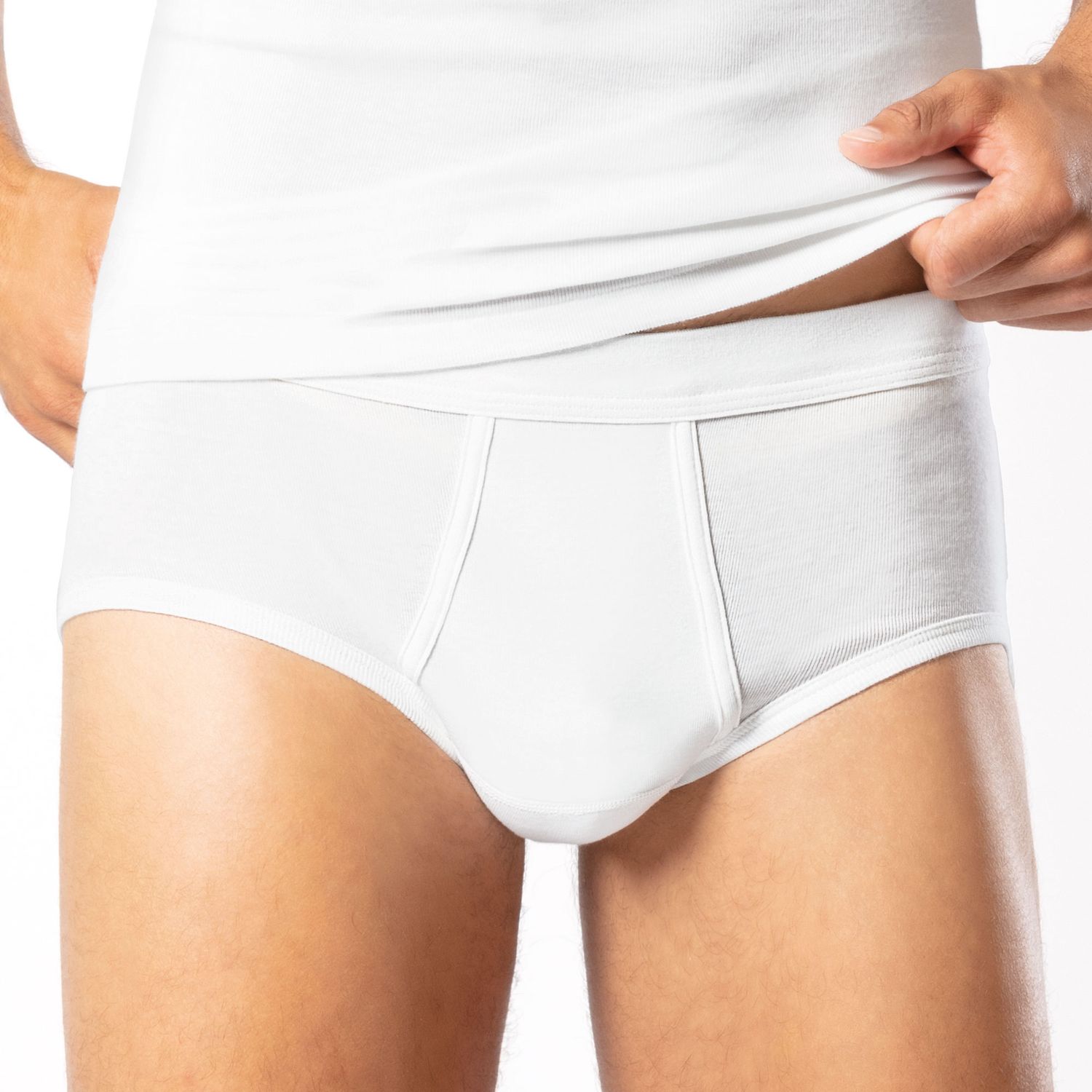 ESGE Herren Slips, Feinripp, weiss, 5 Stück 600 420 Herren Slips