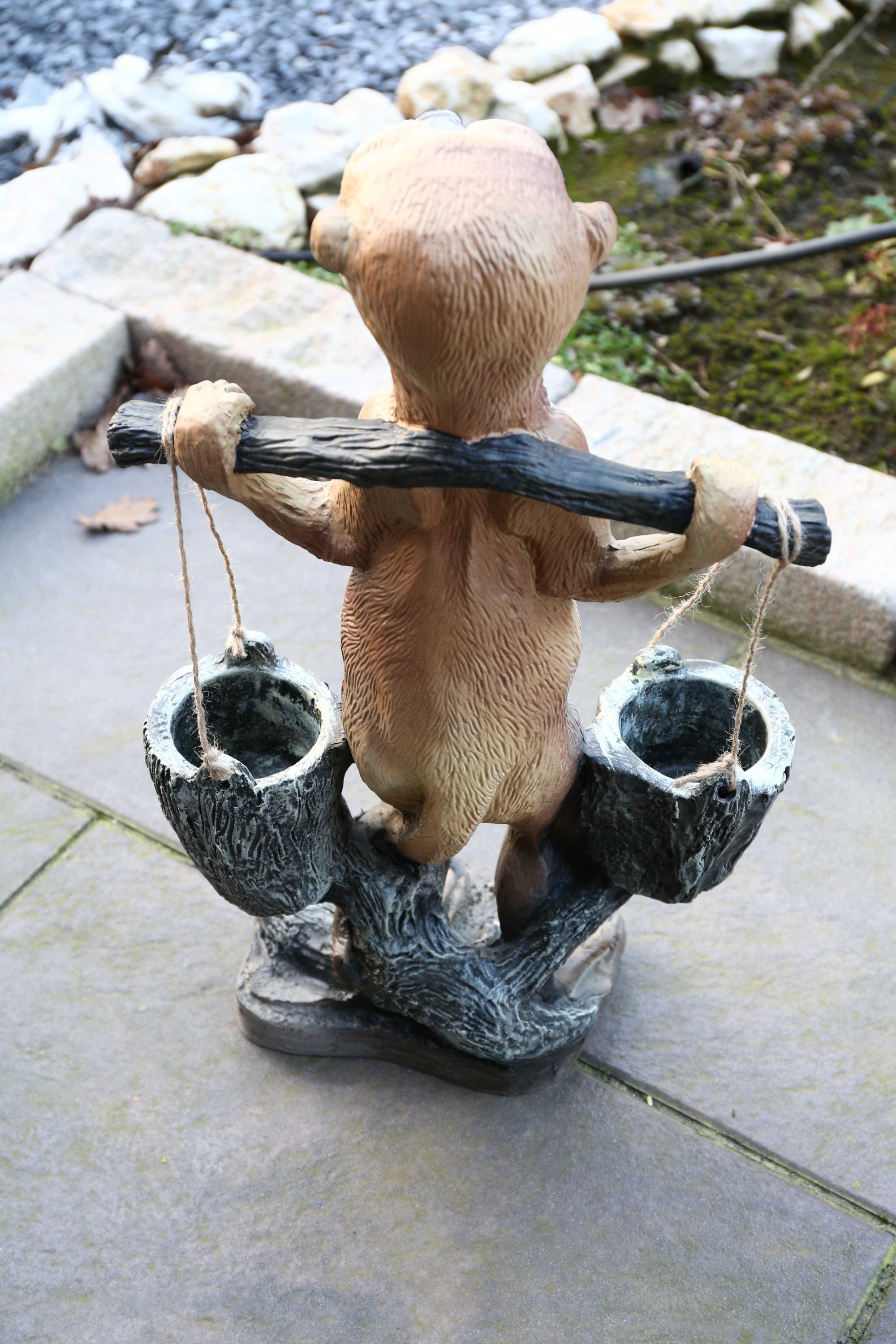 Deko Figur Garten Erdmännchen Gartendeko Pflanztopf