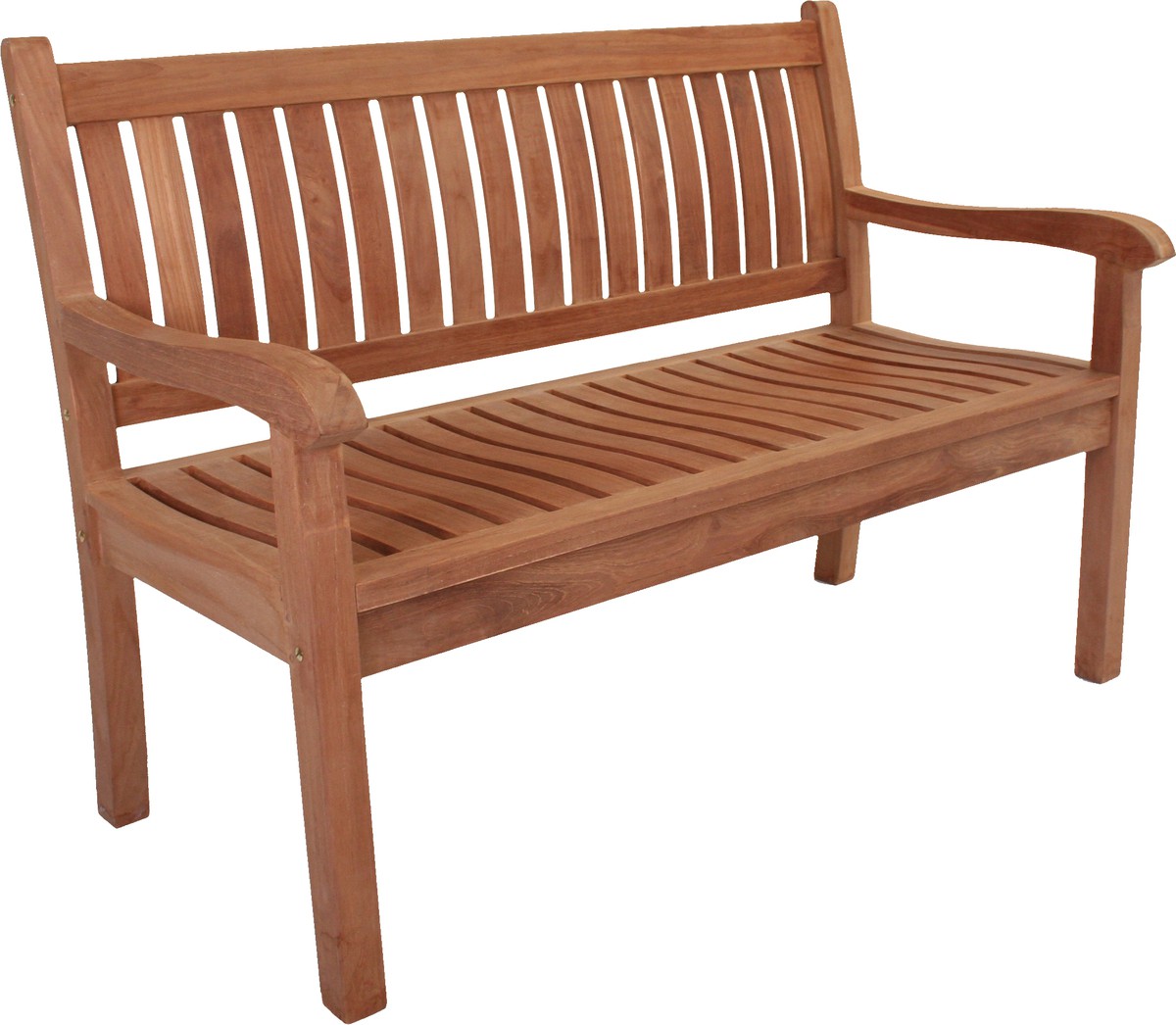 Hochwertige Gartenbank Teak Holz 2Sitzer Sitzbank Parkbank Gartenmöbel