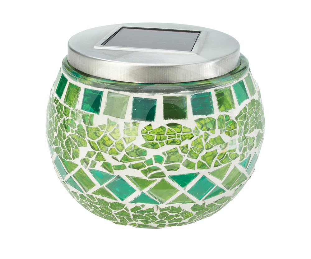 Solarleuchte Tisch Leuchte Solar Lampe Garten Beleuchtung Mosaik LED