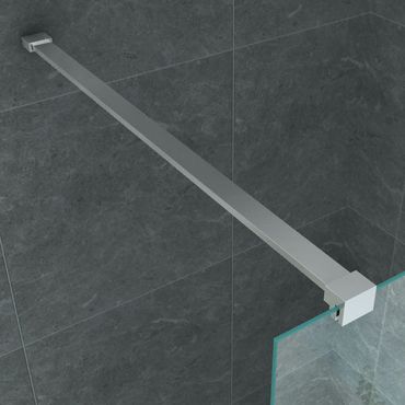 Duschabtrennung Walk- In Duschwand Milchglas Vollsatiniert 8mm