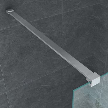 Duschabtrennung Walk- In Duschwand Milchglas Vollsatiniert 8mm