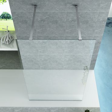 Aloni Walk- In Duschwand beidseitig begehbar Klarglas 8 mm