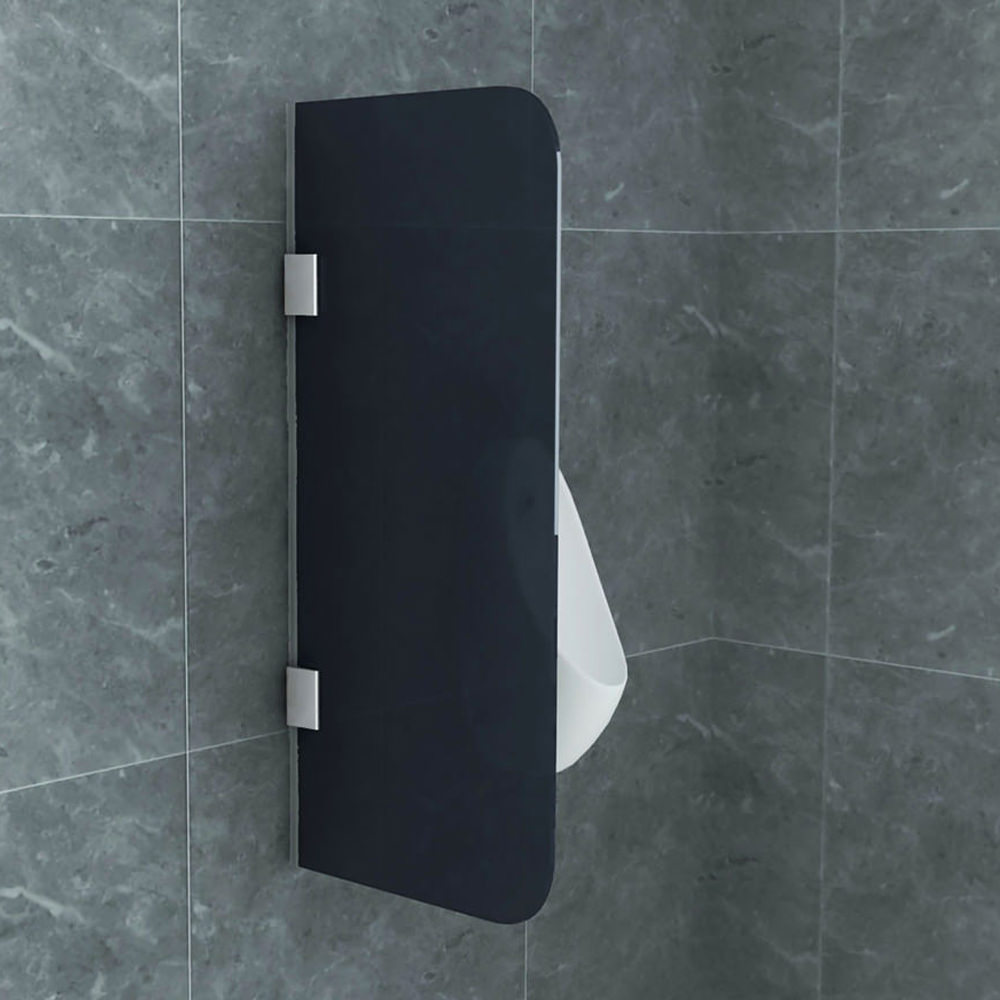 Aloni Glas Trennwand Urinal Schamwand Rauchglas 900x400 8mm