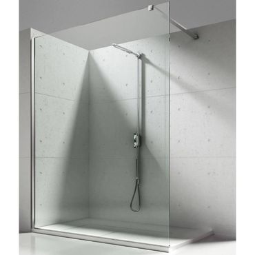 Walk In Dusche Begehbare Duschwand Glas Duschabtrennung Duschtrennwand Glastrennwand Glaswand mit NANO-Beschichtung
