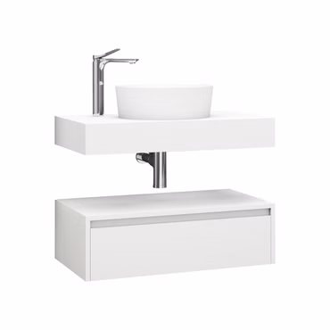 Lina Badezimmer Unterschrank 80 cm Weiß matt