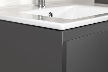 Sally Badezimmer Unterschrank 120 cm Grau hochglanz