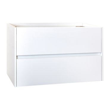 Hayat Badezimmer Unterschrank 60 cm Weiß glänzend + Waschbecken