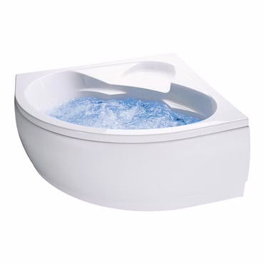 Aloni Eckbadewanne Acryl (Seitenlänge x Höhe) 130 x 60 cm Weiß